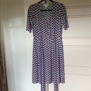 NWOT!  Donna Morgan mock wrap dress.